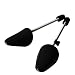 1 Pair Plastic Practical Men and Women Portable Traditional Shoe Tree Shaper Boot Holder Stretcher with Tension Spring Coil Black (Men(UK Size 5-13.5))