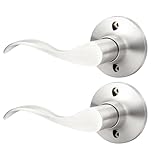 GOBEKOR 2 Pack Brushed Nickel Single Dummy Door