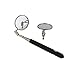 ABN Auto Mechanic Telescoping Automotive Vehicle Inspection Mirror 2-Pack, 2-1/4in Round Mirrors, 6in to 30in Handle