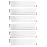 Break-Resistant Plastic Drawer Organizers 6" x 3" x 2" l Set of 6