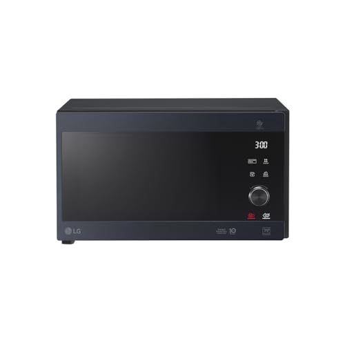 LG MH6565CPB Mikrowelle mit Grill (25 L, 1.000 W) mit Smart Inverter, Quarzgrill, Infrared Heating, EasyClean, Schwarz