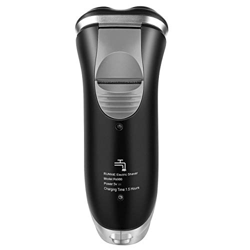RUNWE Rs980 Electric Rotary Shaver Rechargeable Cordless Razor with Beard Trimmer for Men Wet and Dry Shaving