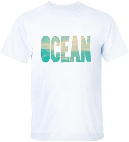 Ocean For Mens T-Shirt L White
