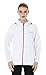 Wantdo Women's Light Windbreaker Fall Jacket UV Packable Contrast Zip Outdoor Hooded Jacket