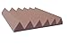 Professional Acoustic Foam Panels - Wedge Style 12x12' Tiles - 4 Pack - Studio Foam for Sound Dampening - Soundproofing Panels for Walls and Ceilings (Rosy Beige Color)