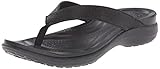 crocs Women's Capri V Shimmer W Flip-Flop, Black, 7 M US