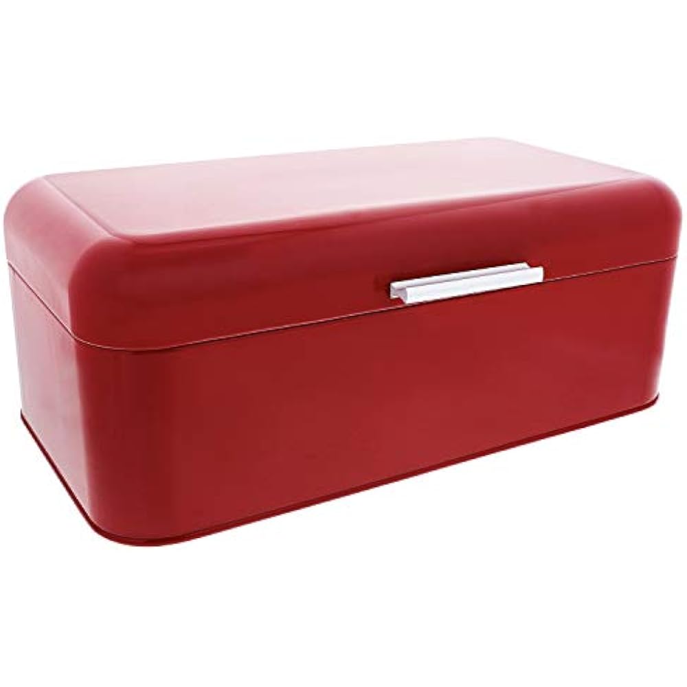 Large Red Bread Boxes For Kitchen Counter Storage Bin For Loaves