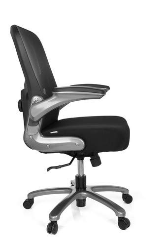 HJH-Office-736120-Sedia-da-Ufficio-XXL-Carico-Pesante-Instructor-T-TitanioTessuto-in-MagliaTessuto-Nero