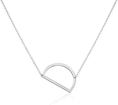 Beautiful Personalized Xl Silver Stainless Steel Side Initial Necklace Pendant With D Letter Amazon Com Au Fashion