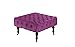 Divano Roma Furniture Classic Tufted Velvet Footrest/Footstool/Ottoman with Casters (Purple)