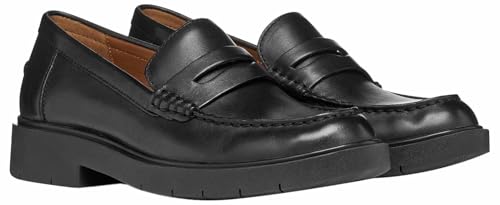 Geox D Spherica Ec1 B B, Women's Loafer, Black, 36 EU