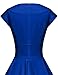 GownTown Womens Dresses Party Dresses 1950s Vintage Dresses Swing Stretchy Dresses, Royal Blue, X-Large