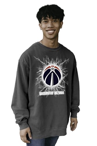 Washington Wizards NBA Officially Licensed Crewneck Sweatshirt Ringspun Electri…
