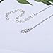 Fstrend Gorgeous Body Chain Necklace Shiny Crystal Bikini Beach Long Body Belly Jewelry for Women and Girls (Silver)