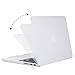 MOSISO Case Only Compatible with MacBook Pro Retina 13 inch (Models: A1502 & A1425) (Older Version Release 2015 - end 2012), Plastic Hard Shell Case & Keyboard Cover & Screen Protector, White