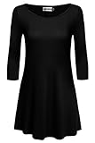 Hotouch Women Casual Tees T-Shirt Flowy Soft Comfy Loose Fit Plus Size Tunic Tops