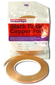 7/32 inch Venture Black Backed Copper Foil