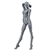 Action Figure Drawing Model, Artists Action Figure Model Jointed Movable Human Mannequin for Sketching, Painting, Drawing, Cartoon Figures Action - Shipped from US (Man and Woman Set) ( Gray)