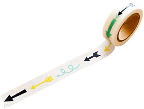 Freckled Fawn Repositionable Washi Tape 15mmX10m-Colorful Arrow