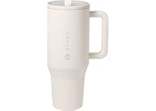 HydroJug Traveler - 40 oz Water Bottle with Handle & Flip Straw - Fits in Cup Holder, Leak Resistant Tumbler-Reusable Insulat