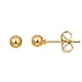 14K Gold Filled 4mm Round Ball Stud Earrings