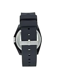 Reloj casual Hugo para hombre #Play Quartz TR90 y correa de goma, color: negro (modelo: 1520006)
