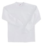 Soffe Big Boys' Long Sleeve T-Shirt,White,M (10/12)