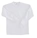 Soffe Big Boys' Long Cotton Sleeve T-Shirt, White, Large