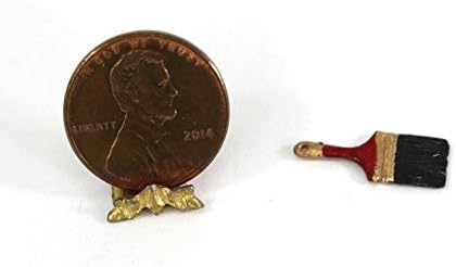Dollhouse Miniature Red Handled Paint Brush by Sir Thomas Thumb