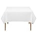 Lann's Linens - 54" Square Premium Tablecloth for Wedding/Banquet/Restaurant - Polyester Fabric Table Cloth - White primary