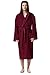 Arus Men's Hooded Classic Bathrobe Turkish Cotton Robe with Full Length Options