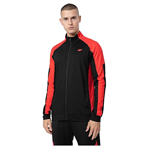 4F Sweatshirt FNK M187 Colore Rosso Taglia M Uomo, Rosso, M