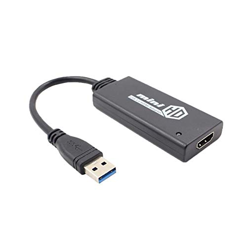 Florenceenid Mini USB 3.0/ USB 2.0 to HDMI Adapter External Graphics Audio Card Converter