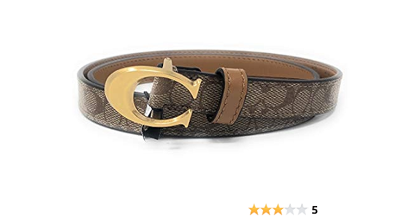 Coach Signature Buckle Belt Size 