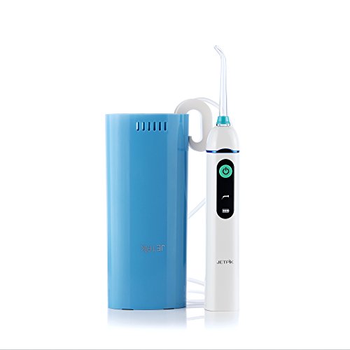 Water Flosser with 3 Attachment Tips and Oral Irrigator for Braces and all Teeth - Great for Removing Plaque and Food Particles - JP51 Solo - Jetpik