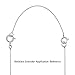 1pc Adabele Authentic 925 Sterling Silver Chain Extender with Clasp Thin Strong 4 inch Cable Chain Extension Tarnish Resistant White Gold for Necklace Bracelet Anklet Jewelry Making SS287-4