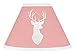 Sweet Jojo Designs Lamp Shade for Coral, Mint and Grey Woodsy Deer Girls Bedding Collection