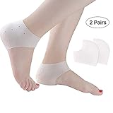 Silicone Gel Heel Foot Protector,Plantar Fasciitis Foot Arch Support Ankle Pain Relief Socks-2 Pairs