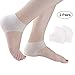 Silicone Gel Heel Foot Protector,Plantar Fasciitis Foot Arch Support Ankle Pain Relief Socks-2 Pairs