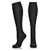 NEWZILL Compression Dress Sock (15-20mmHg) for Men & Women - Cotton Rich Comfortable Socks - Best Stockings for Business Casual, Running, Medical, Athletic, Edema, Diabetic (L/XL, Black)