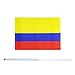 TSMD Colombia Stick Flag, 50 Pack Hand Held Small Colombian National Flags On Stick,International World Country Stick Flags Banners,Party Decorations for World Cup,Sports Clubs,Festival Events