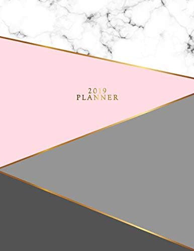 2019 Planner: Marble Gold Weekly Planner 2019 | Weekly Views with To-Do Lists, Funny Holidays & Inspirational Quotes | Pretty Organizer with Vision Board, Notes and More. (Girly Planners) Paperback – 30 Aug 2018