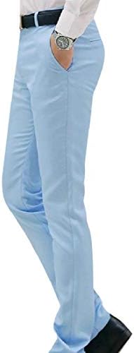 Winwinus Mens Formal Plus-Size Wedding Pocket Classic-Fit Plain-Front Pant