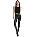 Women’s Faux Leather Legging Pants- MCEDAR Girls Black High Waist Sexy Skinny Outfit For Causal, Club, Night Out