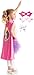 Little Adventures Pink Hero Lightning Cape and Mask Costume Age 3-8 with Hairbow