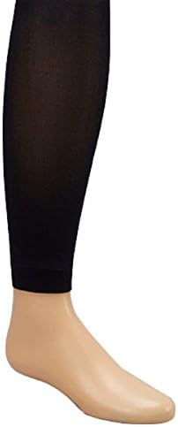LIGLEG Girls' Lycra Opaque Footless Tights 8-10 Navy