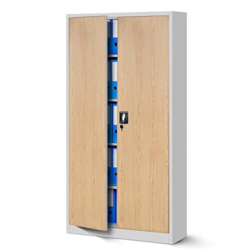 Jan Nowak Aktenschrank Bueroschrank Metall, abschliessbar, fuer 50 A4 Ordner