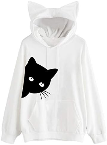 パーカー 韓国 おしゃれ 秋冬 おおきいサイズ レディース Florrita パーカー プルオーバーパーカー ペット用品 ゆったり おしゃれ 猫柄 正規品送料無料 トレーナー ブラウス トップス レディース レディース 新作製品 世界最高品質人気 ゆったり 上着 原宿系