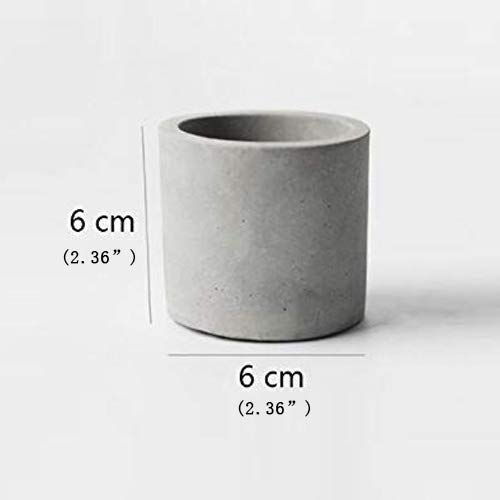 Nicole Concrete Planter Molds Handmade Cement Flower Pot Silicone Mould Pen Holder Desktop Decorating Tools