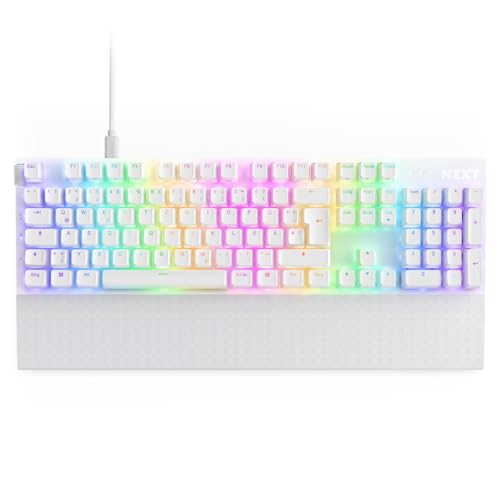 NZXT Function 2-2024 Optische Vollformat Gamingtastatur | RGB beleuchtet | 8K-Abfragerate | Lineare Opt. Switches | Einstellbare Auslösung | Hot-Swap